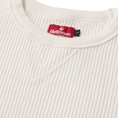 HELLRAZOR WAFFLE LS SHIRT WHITE