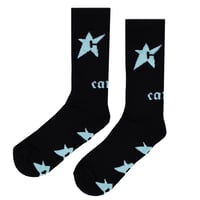 CARPET COMPANY C-STAR GLOW IN THE DARK SOCK BLACK