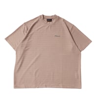 LIDAIRPEAKS STRIPED EMBOSS TEE ROSE