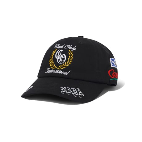 CASH ONLY NADA 6 PANEL CAP BLACK