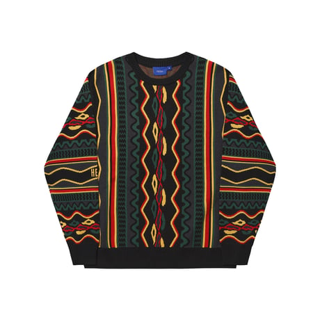 HELAS COOG CREWNECK KNIT BLACK MULTICO
