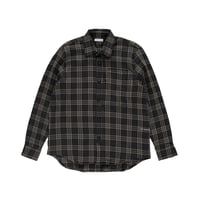 POP TRADING COMPANY CHECKED SHIRT GREY