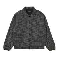 GRAND COLLECTION HOUNDSTOOTH WOOL JACKET BLACK / GREY