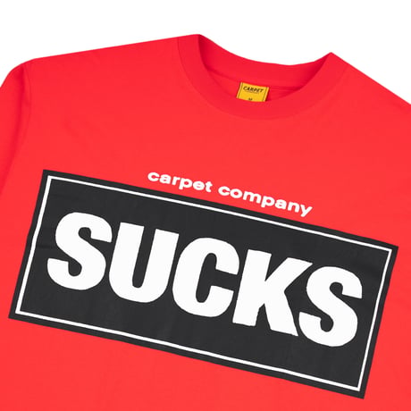 CARPET COMPANY SUCKS TEE LONGSLEEVE RED
