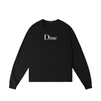 DIME CLASSIC BIG LOGO LS TEE PIRATE BLACK