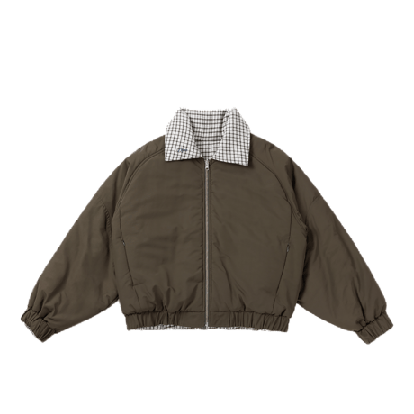 DIME WOMEN'S REVERSIBLE BOMBER JACKET OLIVE