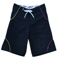 ALWAYS A.I WRAPPED BOARDSHORTS BLACK/YELLOW/FUCHSIA