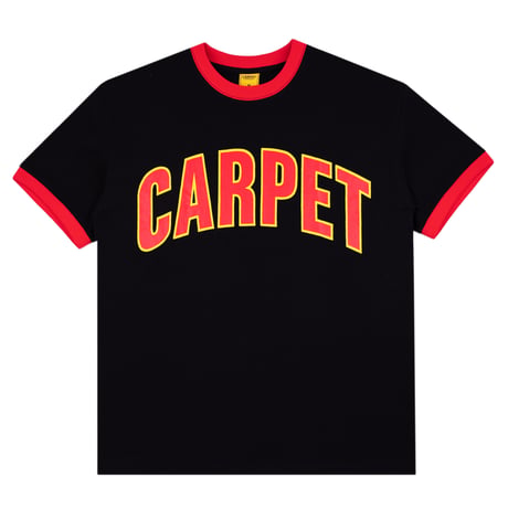 CARPET COMPANY VARSITY RINGER TEE BLACK
