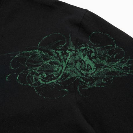 YARDSALE FLOCK TEE BLACK