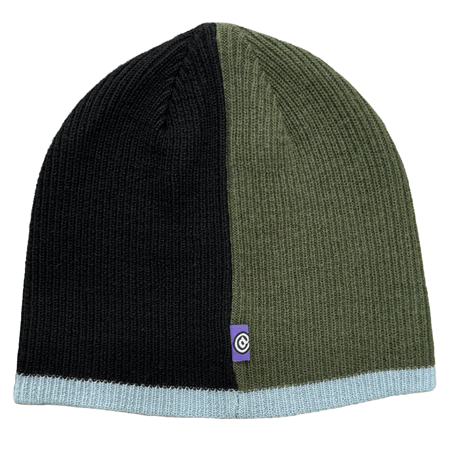 ALWAYS STRIPE BEANIE KHAKI/BLUE/BLACK