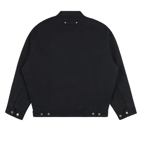 GRAND COLLECTION CONNOR WORK JACKET WASHED BLACK