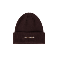 DIME SPACE FOLD BEANIE DARK BROWN