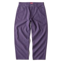 HELLRAZOR BAGGIE COLOR DENIM PANTS DEEP PURPLE