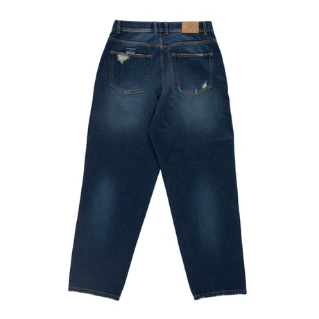 POP TRADING COMPANY DRS DENIM PANTS DISTRSSED DENIM
