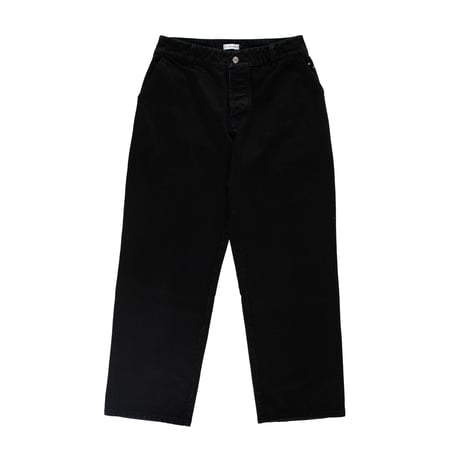 POP TRADING COMPANY BEATTIE DENIM PANTS RINSED BLACK