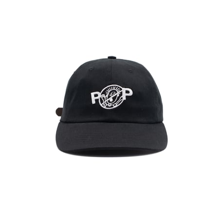 POP TRADING COMPANY NO SIX PANEL HAT BLACK