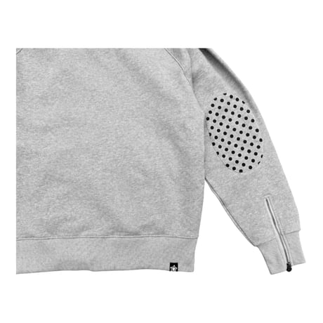 STAR TEAM POLKA DOT FULL ZIP HOODIE GREY