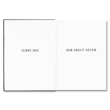 HOW ABOUT NEVER BY JERRY HSU