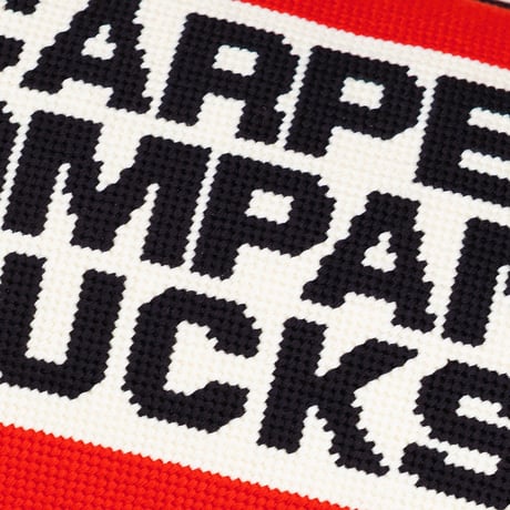CARPET COMPANY NEEDLEPOINT KNITTED PILLOW