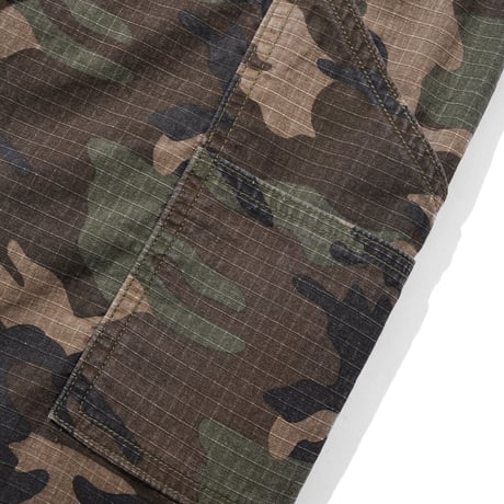 CASH ONLY RIPSTOP CARPENTER SHORTS WOODLAND MULTI