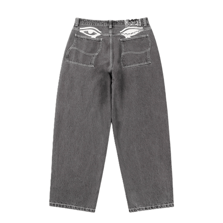 DIME BAGGY WINK DENIM PANTS FADED BLACK