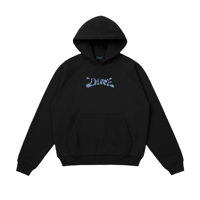 DIME FINGER PRINT HOODIE BLACK