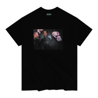 VIOLET SQUEAKY TEE BLACK