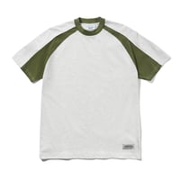 CASH ONLY TRACK PANEL TEE ASH/ARMY