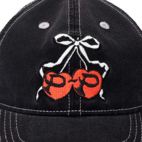 PASSPORT CHERRIES LEAGUES TRUCKER WASHED BLACK