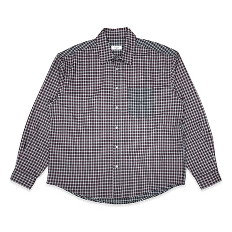DANCER SPLIT CHECKED SHIRT RED