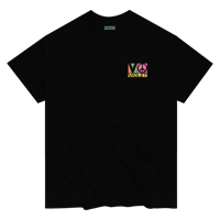 VIOLET BLOCK TEAM TEE BLACK