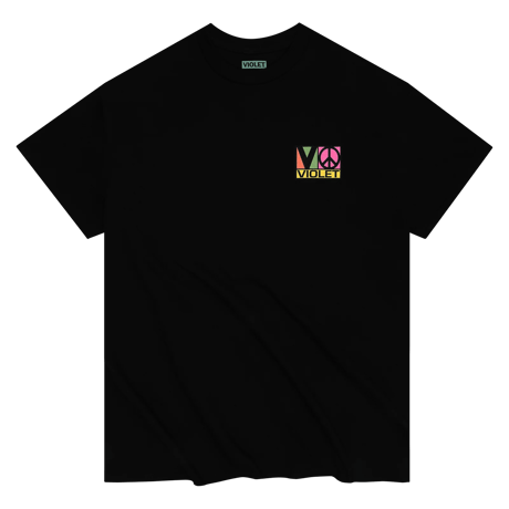 VIOLET BLOCK TEAM TEE BLACK