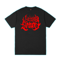 SATAN'S DRANO LOGO TEE BLACK