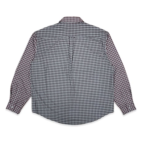 DANCER SPLIT CHECKED SHIRT RED