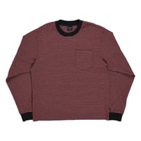 QUASI LINESCREEN LS POCKET TEE WINE