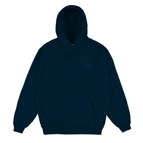 MAGENTA DENIM PLANT HOODIE NAVY