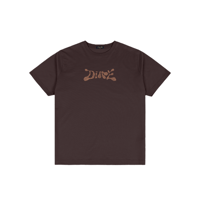 DIME FINGERPRINT TEE DARK BROWN