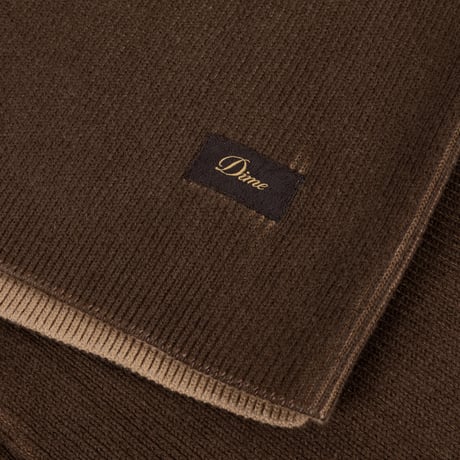 DIME PRINTED RIB SWEATER BROWN / TAN