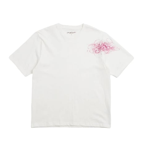 YARDSALE FLOCK TEE WHITE