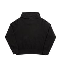 YARDSALE WAFFLE KNIT PULLOVER BLACK