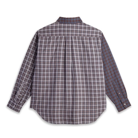 POLAR EBOU BEN LS SHIRT VIOLIN GRAPHITE/BLUE