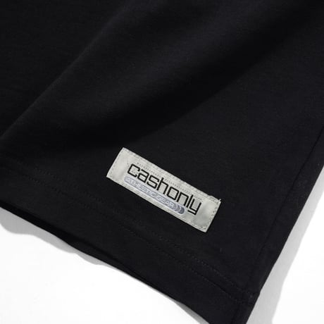 CASH ONLY TRACK PANEL TEE BLACK/COVE