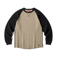 HELLRAZOR WAFFLE LS SHIRT BLACK/ARMY GREEN