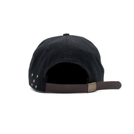 POP TRADING COMPANY NO SIX PANEL HAT BLACK