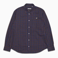 LAST RESORT AB OG LS SHIRT   BROWN/BLUE CHECK