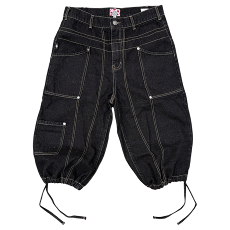 STARTEAM LEOPARD BLACK STAR CAPRI PANTS