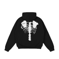 DIME SPINAL ZIP HOODIE BLACK