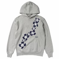ALWAYS FLOWER TRAIL HOODIE GREY