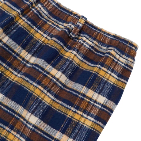 GRAND COLLECTION JAPANESE COTTON PANT YELLOW / ESPRESSO / NAVY CHECK