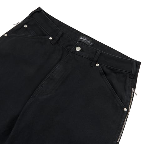 GRAND COLLECTION CONNOR WORK PANTS WASHED BLACK